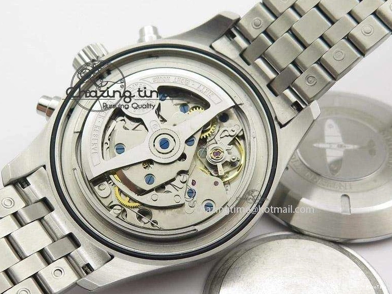 MIROTIME 0413 Pilot Spitfire Chrono ZF Best Edition Gray Dial On SS Bracelet A WrinkleFree 7357